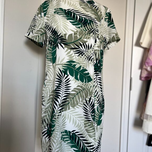 Lulus Green Palm Dress - Picture 1 of 6